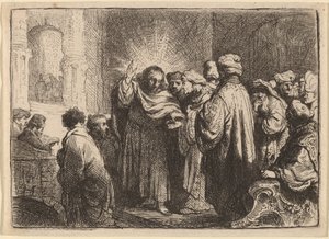 The Tribute Money by Rembrandt van Rijn