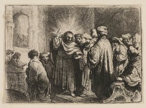 The Tribute Money by Rembrandt van Rijn