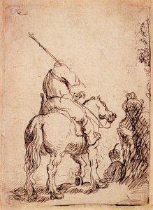 The Turbaned Soldier on Horseback, 1632 by Rembrandt van Rijn