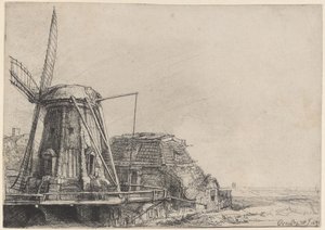 The Windmill by Rembrandt van Rijn