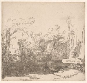 The Boat-House by Rembrandt van Rijn