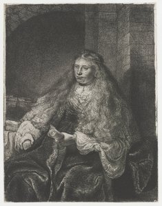 The Great Jewish Bride by Rembrandt van Rijn