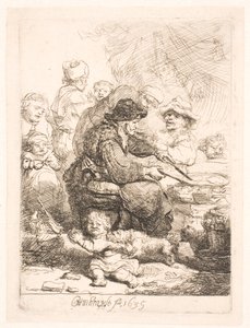 The Pancake Woman by Rembrandt van Rijn
