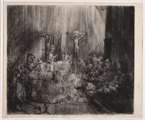 Three Crosses by Rembrandt van Rijn