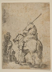 Turbaned Soldier on Horseback by Rembrandt van Rijn