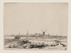 View of Amsterdam by Rembrandt van Rijn