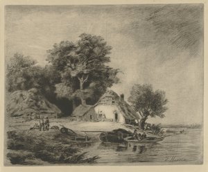 Farm by the Water by Remigius Adrianus Haanen