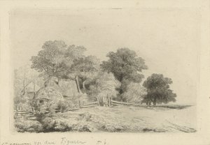 Farm by a Fence by Remigius Adrianus Haanen