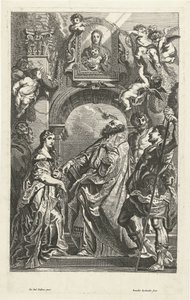 Saints Under an Image of Santa Maria in Vallicella by Remoldus Eynhoudts
