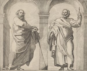 Saints Peter and Paul in a vestibule