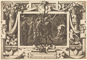 Medea Embarks with Jason by René Boyvin after Leonard Thiry