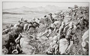 The Relief of Ladysmith - The Last Rush at Hlangwane Hill by René Bull