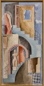Statue and Staircase