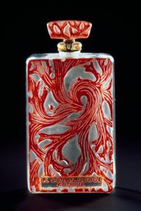 Glass flacon for the perfume Red Coral (Le Corail Rouge)
