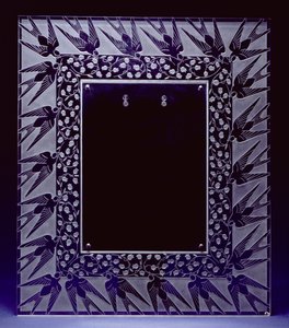 Muguet et Hirondeues Mirror Frame by Rene Jules Lalique