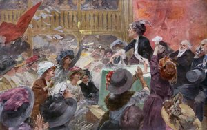 Suffragettes Meeting During an Election Campaign