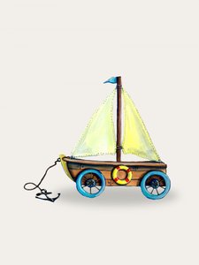 Whimsical Toy Sailboat