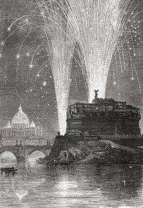 Illumination of St. Peters and Firework Display on the Castel Sant