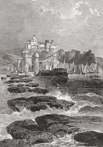 Pozzuoli, Naples, Southern Italy in the late 19th century. From Italian Pictures by Rev. Samuel Manning, published c.1890.