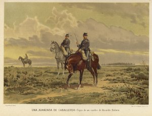 An outpost of the cavalry by Ricardo Balaca y Canseco