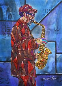 Geometric Jazz Man by Ricardo Maya