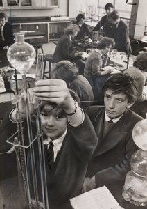 Co-Educational Science Class at Sedgehill Comprehensive School by John Pardon
