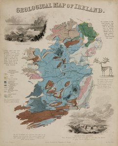 Geological Map of Ireland, c 1850s