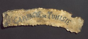 Human Skin with Tattooed Inscription, French by John Pardon