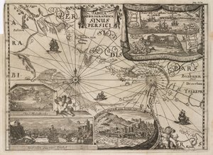 Hydrographic Map of the Persian Gulf by John Pardon