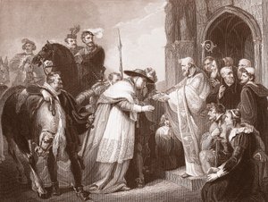 Cardinal Wolsey at Leicester Abbey, Engraved by R. Walther by Richard (after) Westall