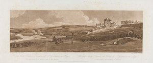 View from Palace Terrace at St. Germain en Laye; The Aqueduct of Marli Seen in the Distance 1803; Plate 16 from Views in Paris, the Emanuel Volume Tracing of the Plate, B1981.25.2625 by Richard Banks Harraden