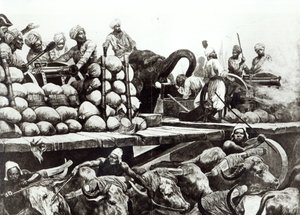 Battle of Plassey, 23rd June 1757 by Richard Caton (after) Woodville
