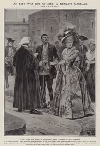 An Easy Way Out of Debt: a Newgate Marriage by Richard Caton II (after) Woodville
