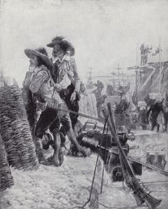 Founding of Fort St George, Madras, by Francis Day of the East India Company by Richard Caton II (after) Woodville