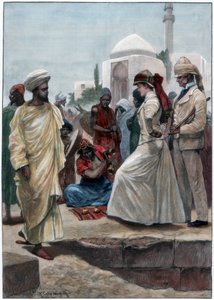 A Street Conjurer in Algiers, 1895 by Richard Caton II Woodville