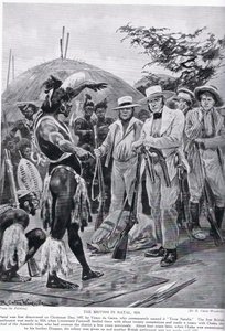 The British in Natal in 1824, Illustration from 