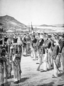 The Cession of Hong Kong to the British in 1841 by Richard Caton Woodville