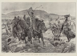 Before Ladysmith, Horse Artillery Rushing to Take Up a New Position by Richard Caton Woodville junior