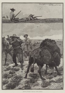Buffalo Hunters in Montana, North America