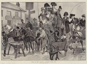 Going to the Derby a Hundred Years ago by Richard Caton Woodville junior