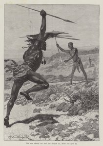 Nada the Lily, by H Rider Haggard by Richard Caton Woodville junior