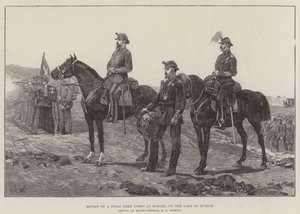 Review of a Swiss Army Corps at Horgen, on the Lake of Zurich