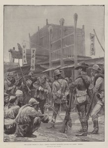 The Allied Forces in China, German Soldiers Searching Houses for Armed Boxers