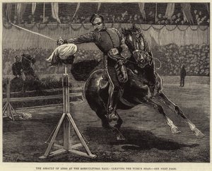 The Assault of Arms at the Agricultural Hall, cleaving the Turk