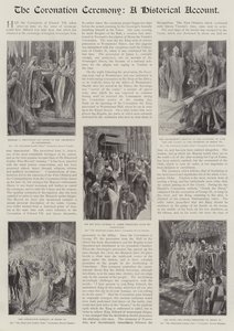 The Coronation Ceremony, a Historical Account by Richard Caton Woodville junior