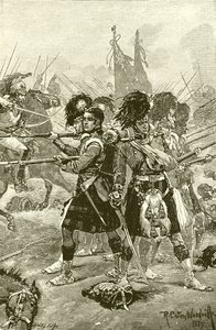 The Forty-Second Highlanders at Quatre Bras by Richard Caton Woodville junior