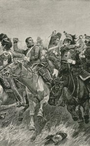 The Gallant Charge of the Scots Greys at the Battle of Waterloo by Richard Caton Woodville junior