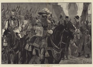 The Imperial Coronation at Moscow, Proclamation by the Heralds and Secretaries of the Senate