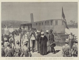 The Sirdar, Brigadier-General Sir Herbert Kitchener, at Assouan, on the Occasion of a Recent Inspection of the 10th Soudanese Regiment