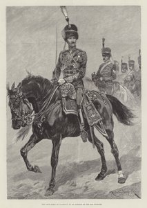 The late Duke of Clarence as an Officer of the 10th Hussars by Richard Caton Woodville junior